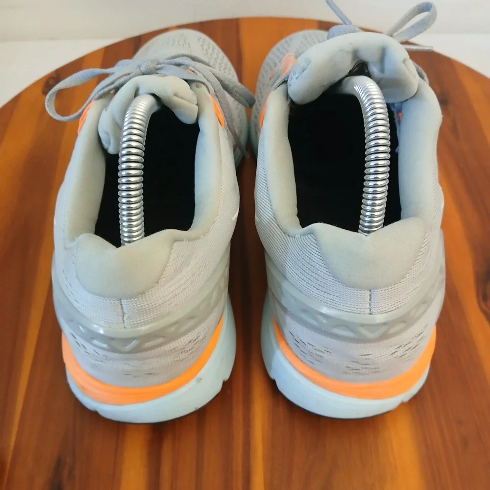 Nike LunarGlide+ 5 Womens 10 Teal Grey Orange Running Shoes Sneakers 599395-318